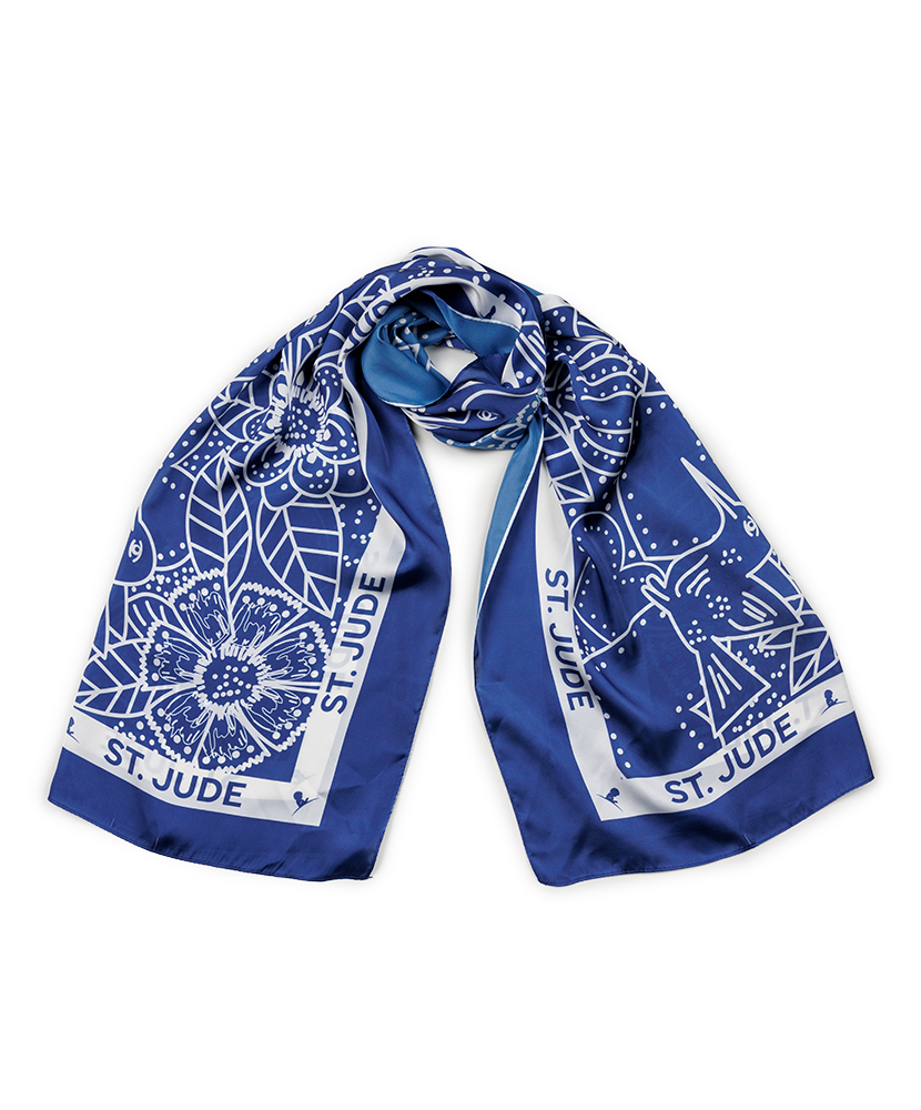 Primary image Hummingbird Garden Scarf – Blue